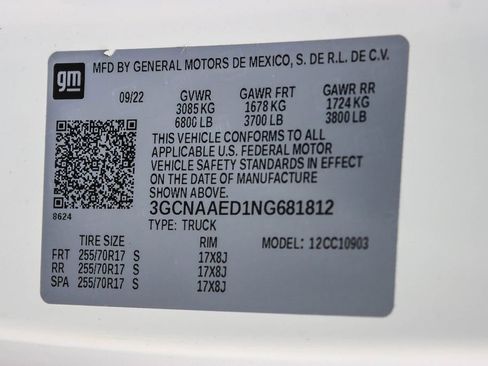 Used 2022 Chevrolet Silverado 1500 W/T image 11