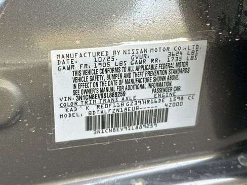 New 2025 Nissan Versa SV w/ Trunk Package image 26