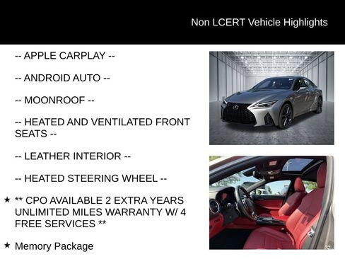 Used 2022 Lexus IS 350 F Sport w/ Memory Package AWD/4WD image 27