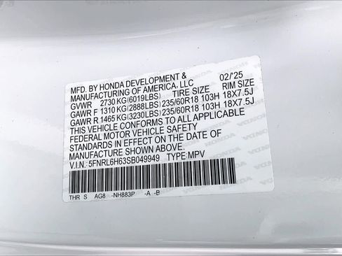 Used 2025 Honda Odyssey EX-L image 36