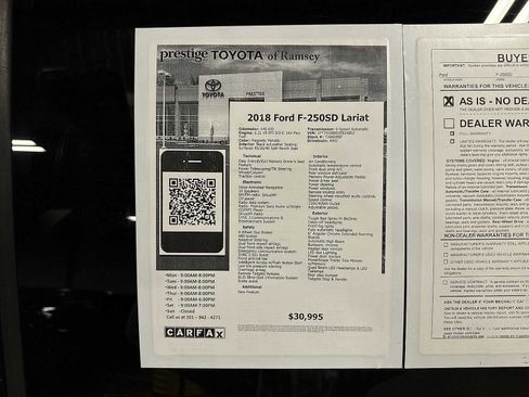 Used 2018 Ford F250 Lariat w/ Lariat Ultimate Package image 13
