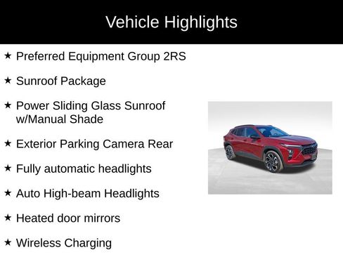 Certified 2024 Chevrolet Trax RS w/ Sunroof Package image 2