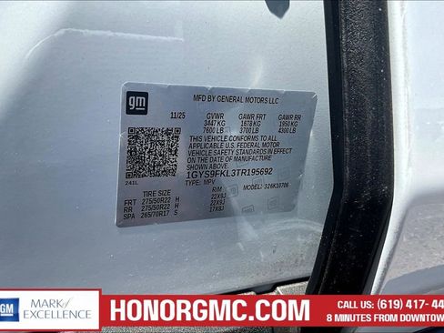 Used 2026 Cadillac Escalade Sport w/ Touring Package AWD/4WD image 17