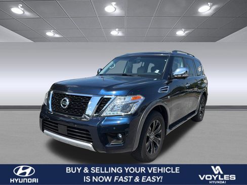 Used 2017 Nissan Armada Platinum w/ Captain Seat Package RWD image 1