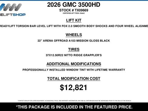 Used 2026 GMC Sierra 3500 SLE AWD/4WD image 2