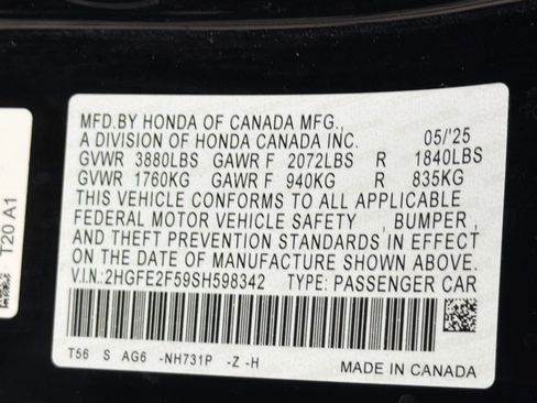 Used 2025 Honda Civic Sport image 12