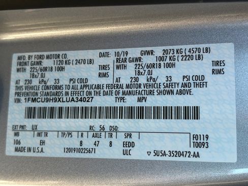 Used 2020 Ford Escape SEL image 35