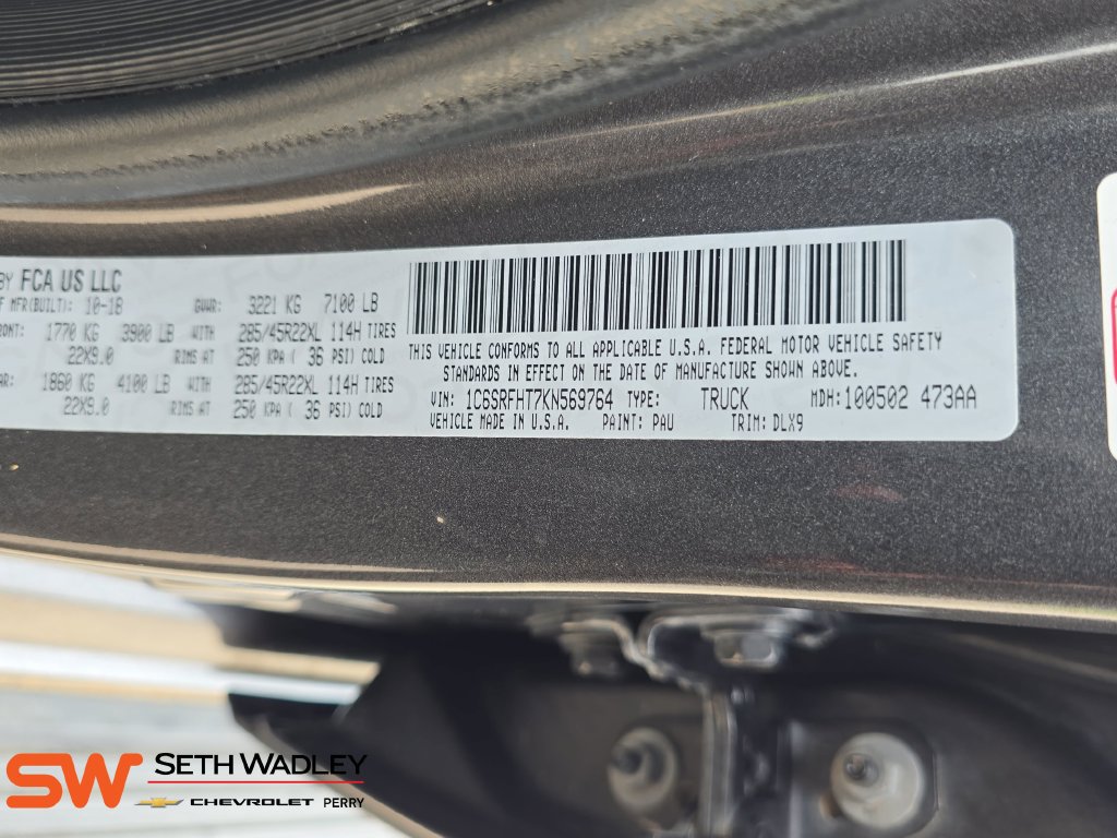 Used 2019 RAM 1500 Limited AWD/4WD image 35