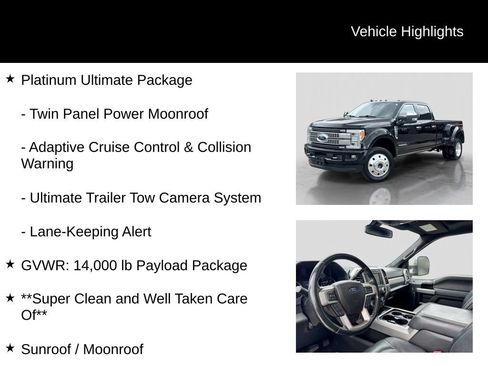 Certified 2019 Ford F450 Platinum w/ Platinum Ultimate Package AWD/4WD image 6