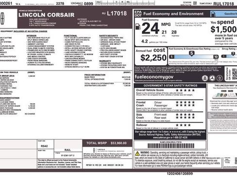 Used 2024 Lincoln Corsair Reserve w/ Equipment Group 201A image 31