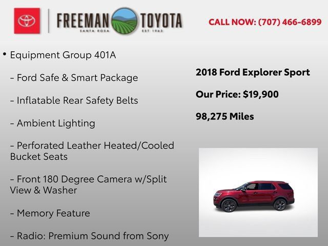 Used 2018 Ford Explorer Sport w/ Equipment Group 401A AWD/4WD image 5