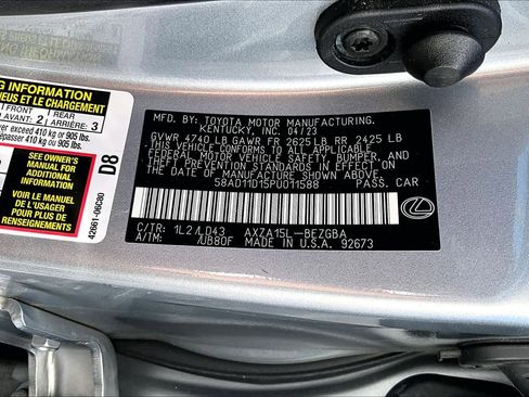 Certified 2023 Lexus ES 250 w/ Premium Package AWD/4WD image 35