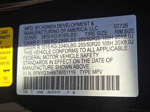 New 2026 Honda Pilot Elite image 18
