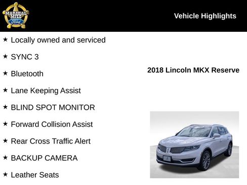 Used 2018 Lincoln MKX Reserve w/ Driver Assistance Package image 2