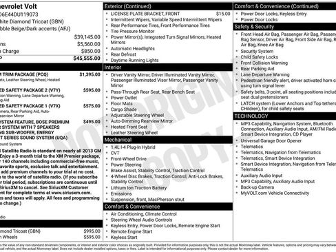 Used 2013 Chevrolet Volt Premium w/ Premium Trim Package FWD image 27