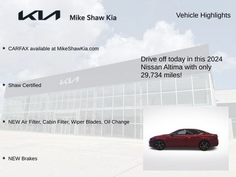 Used 2024 Nissan Altima 2.5 SR w/ SR Premium Package FWD image 9