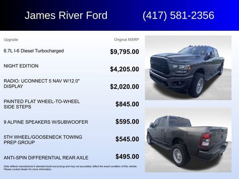Used 2024 RAM 2500 Lone Star w/ Night Edition AWD/4WD image 5
