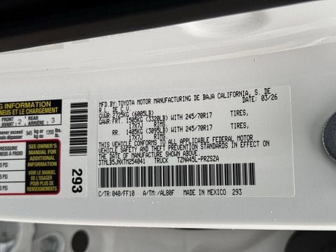 New 2026 Toyota Tacoma SR5 image 33