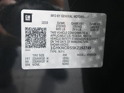 Used 2019 Cadillac XT5 Luxury FWD image 12