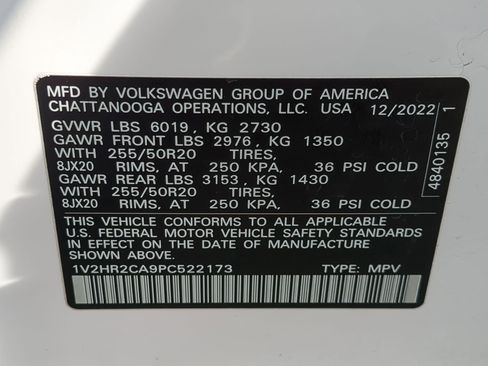 Used 2023 Volkswagen Atlas SE w/ Black Wheel Package image 36