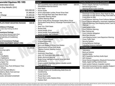 Used 2022 Chevrolet Equinox RS AWD/4WD image 7