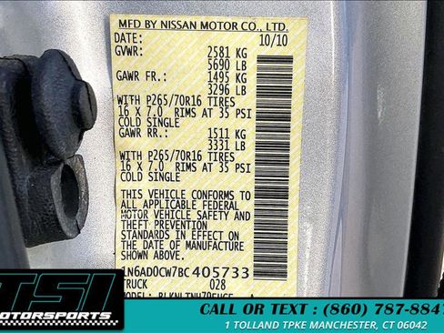 Used 2011 Nissan Frontier SV w/ SV Premium Utility Pkg image 36