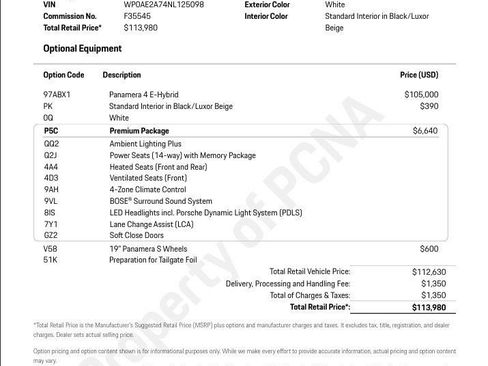 Used 2022 Porsche Panamera 4 w/ Premium Package image 24