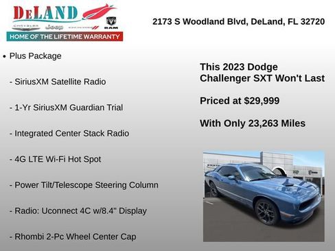 Used 2023 Dodge Challenger SXT w/ Plus Package RWD image 5