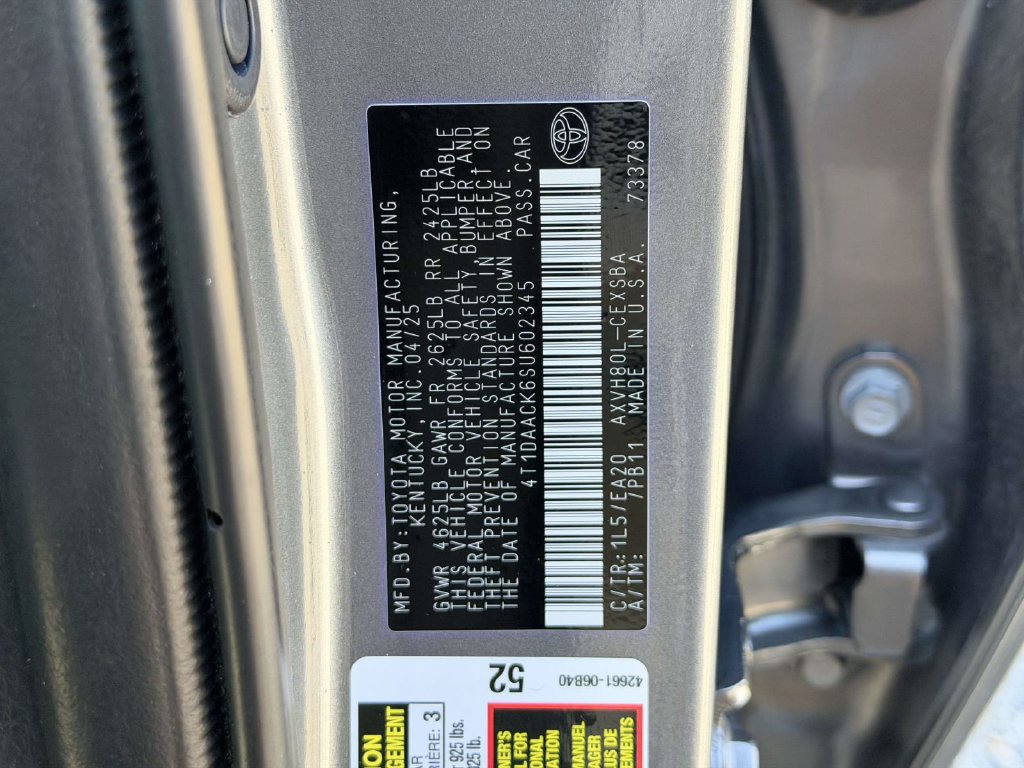 Certified 2025 Toyota Camry SE FWD image 26