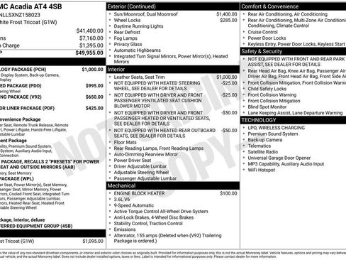 Used 2022 GMC Acadia AT4 w/ Technology Package AWD/4WD image 7