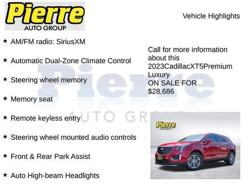 Used 2023 Cadillac XT5 Premium Luxury AWD/4WD image 15
