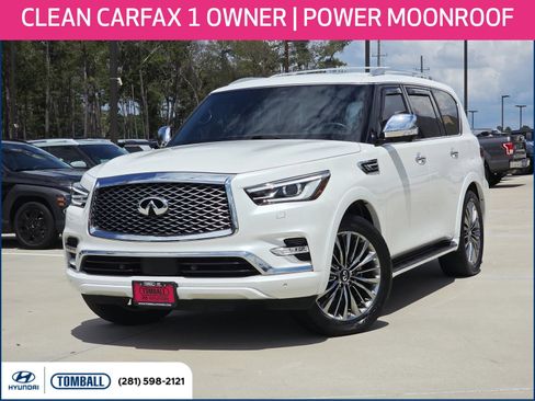 Used 2021 INFINITI QX80 Sensory w/ All-Season Package RWD image 1