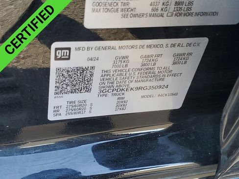 Certified 2024 Chevrolet Silverado 1500 LT image 34