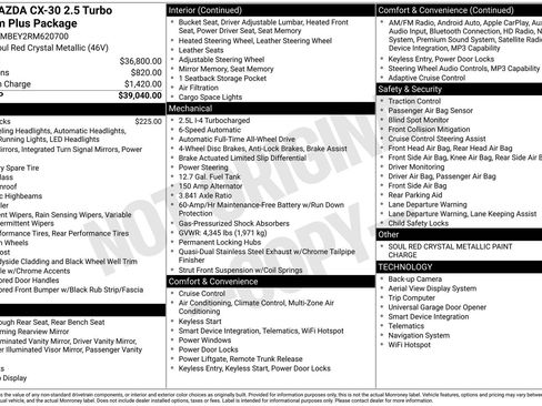 Certified 2024 MAZDA CX-30 2.5 Turbo w/ Premium Plus Pkg image 40