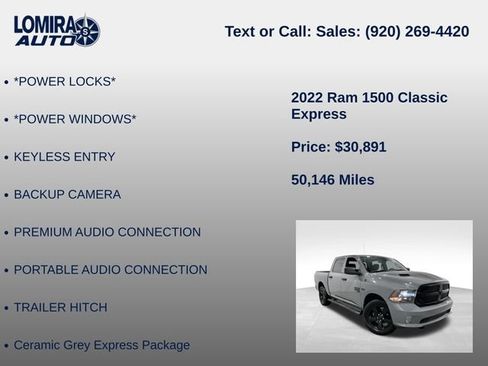 Used 2022 RAM 1500 Express w/ Ceramic Grey Express Package AWD/4WD image 21