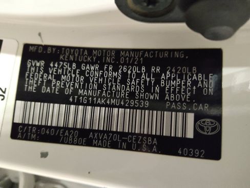 Used 2021 Toyota Camry SE FWD image 33