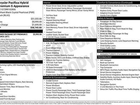 Certified 2024 Chrysler Pacifica Premium FWD image 4