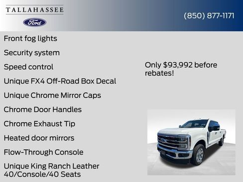 New 2025 Ford F250 King Ranch w/ Chrome Package image 47