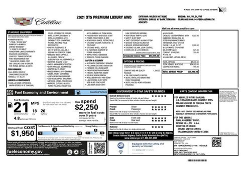 Used 2021 Cadillac XT5 Premium Luxury image 2