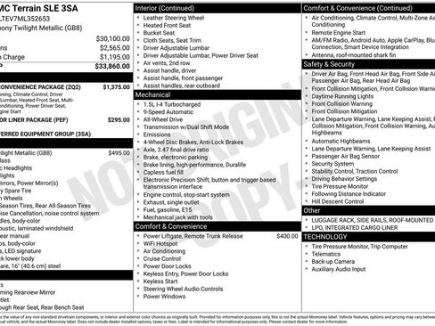 Used 2021 GMC Terrain SLE w/ Driver Convenience Package AWD/4WD image 9