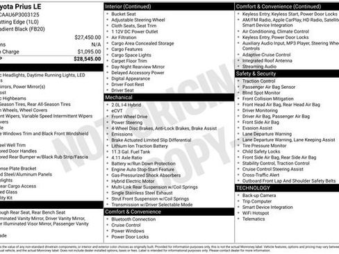 Used 2023 Toyota Prius LE image 28
