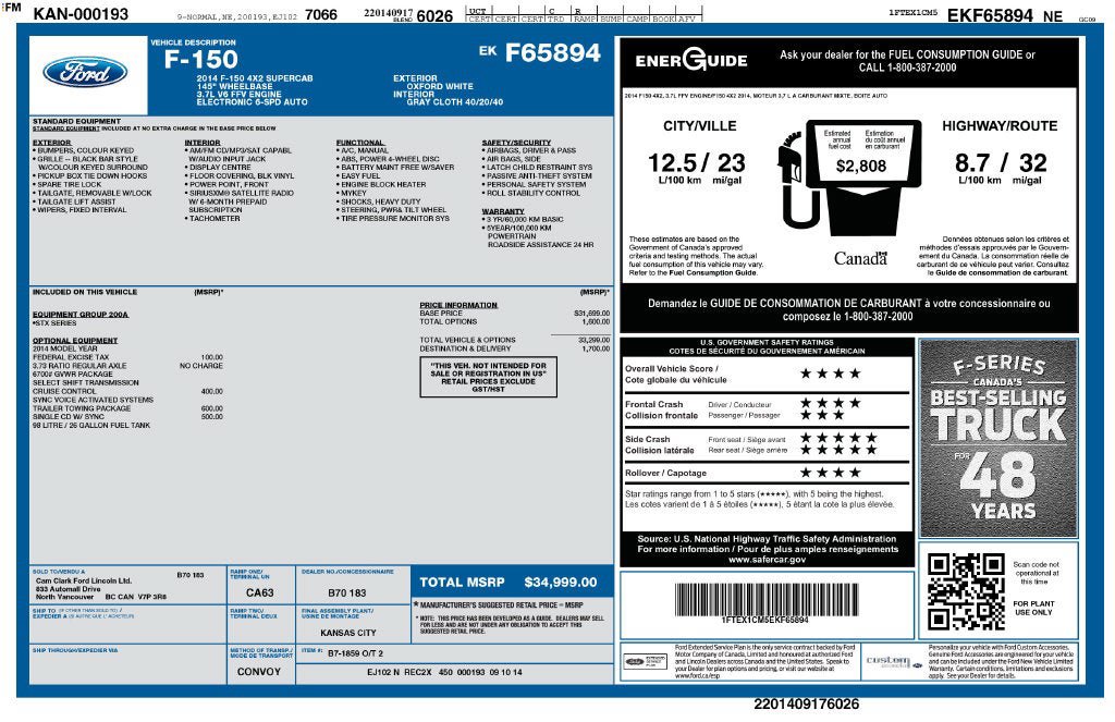Used 2014 Ford F150 STX w/ Trailer Tow Package RWD image 3