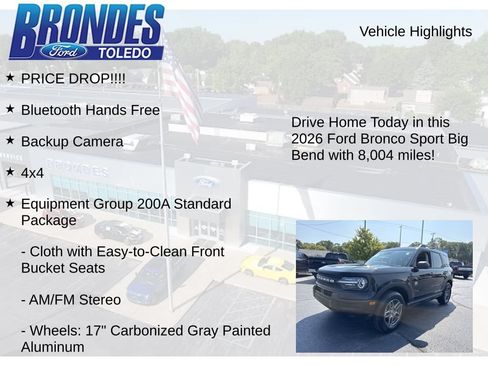 Used 2026 Ford Bronco Sport Big Bend AWD/4WD image 5