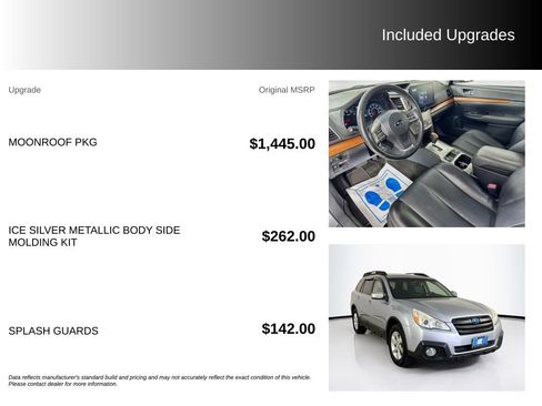 Used 2013 Subaru Outback 2.5i Limited AWD/4WD image 5