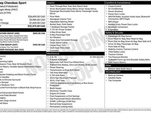 Used 2015 Jeep Cherokee Sport w/ Cold Weather Group image 10