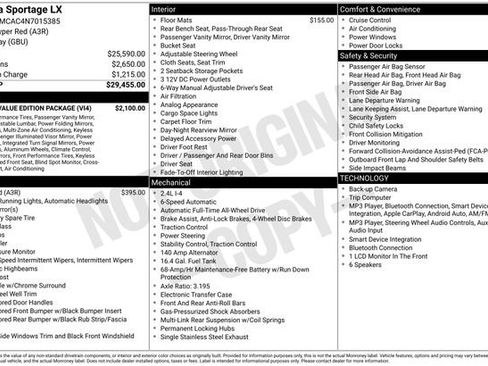 Certified 2022 Kia Sportage LX w/ LX AWD Value Edition Package image 3