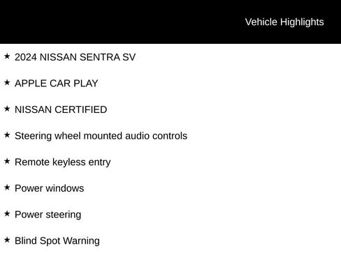 Certified 2024 Nissan Sentra SV FWD image 6