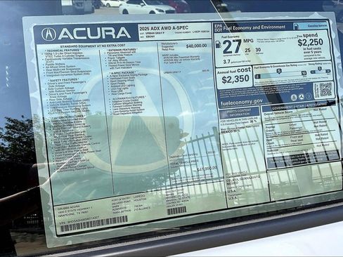 New 2025 Acura ADX A-Spec image 24