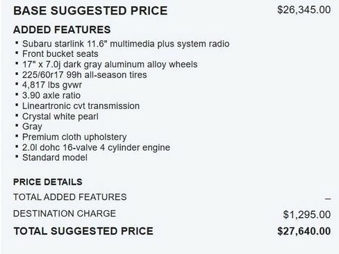 Used 2024 Subaru Crosstrek 2.0i Premium AWD/4WD image 18