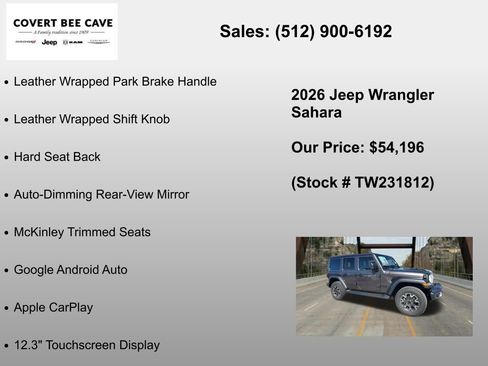 New 2026 Jeep Wrangler Sahara AWD/4WD image 30